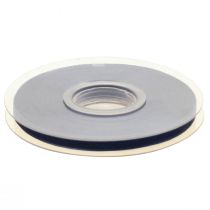 tételeket Organza szalag ajándék szalag sötétkék szalag kék szegély 6mm 50m