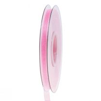 tételeket Organza szalag ajándék szalag rózsaszín szalag szegély 6mm 50m