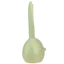 tételeket Húsvéti dekoráció nyúlfej menta zöld arany craquelure 16,5x16x40cm