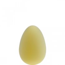 Húsvéti tojásdísz tojás világossárga műanyag pelyhes 20cm