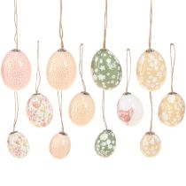 tételeket Húsvéti tojás műanyag csirke zöld barnával 3,5-5,5cm 24 db