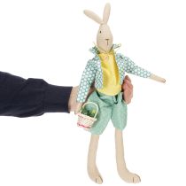 tételeket Textil húsvéti nyuszi, ruhás nyúl, húsvéti dekoráció, fiatal nyuszi 46 cm