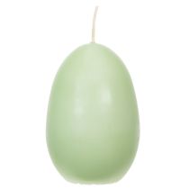 tételeket Húsvéti gyertyák, tojás alakú, zöld, 9 cm, 20 óra, 6 darab