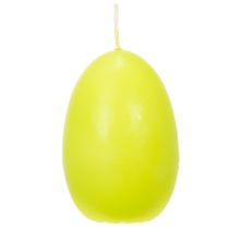 tételeket Húsvéti gyertyák, tojás alakú, tojás alakú húsvéti gyertyák, lime zöld, 9 cm, 20 óra, 6 darab