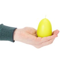 tételeket Húsvéti gyertyák, tojás alakú, tojás alakú húsvéti gyertyák, lime zöld, 9 cm, 20 óra, 6 darab