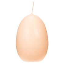 tételeket Húsvéti gyertyák, tojás alakú, tojás alakú húsvéti gyertyák, barack mintával, Ø6cm, M9cm, 6 darab