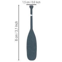 tételeket Miniatűr evezős dekoráció tengerészeti dekorációhoz, 8 cm, 18 darab