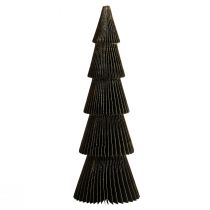Papír karácsonyfa Papír karácsonyfa Fekete H60cm