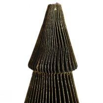 Papír karácsonyfa fenyő kis fekete H30cm