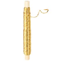 tételeket Papírzsinór huzal Ø0,8mm 22m aranyba csomagolva