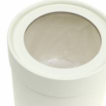 tételeket Virágdoboz kerek karton krém Ø10/12cm 2 db-os készlet