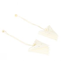 tételeket Papírcsillag karácsonyfadíszek fehér színben, 10 cm, 8 db-os készlet