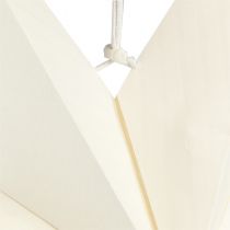 tételeket Fehér papírcsillag, 60 cm, 2 darabos szett, karácsonyi dekoráció, világító csillag