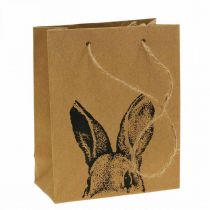 Ajándéktáska Húsvéti papírzacskó nyuszi barna 16×6,5×20cm 6db