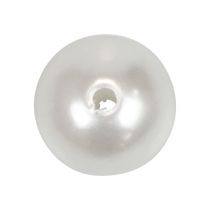 tételeket Dekoratív gyöngyök kézműves gyöngyök befűzéséhez fehér 12mm 300g