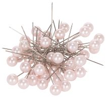 tételeket Pearl Head Pins Pink Ø10mm 60mm
