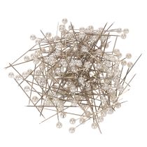 tételeket Fehér gyöngyházfejű tűk, Ø4mm, 40mm