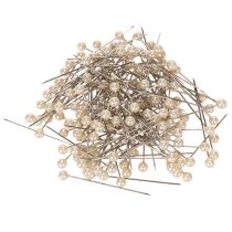 tételeket Gyöngyfejű kitűzők Ø4mm 40mm pezsgőszínű