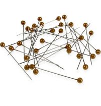 tételeket Gyöngyfejű tűk Ø6mm 65mm arany