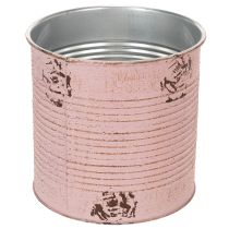 tételeket Kaspó, antik rózsa, díszes fémdoboz, vintage, Ø15.5cm M15cm