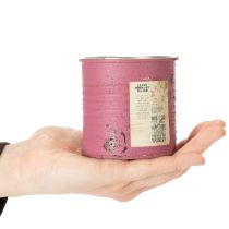 tételeket Kaspó, díszcserép, kerek, lila, fém, vintage dekoráció, Ø8cm, M7.5cm