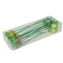 tételeket Növénydugók békák dekoratív virágdugók 24cm 16 db