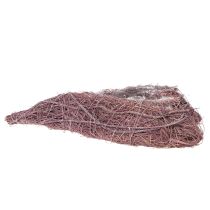 tételeket Szív alakú, gallyakból készült tál fóliabetéttel, 37 cm