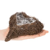 tételeket Szív alakú virágtartó gallyakból, fóliával, 20 cm, 2 darab