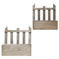 tételeket Ültető fa mini virágláda L22/25cm 2 db-os készlet