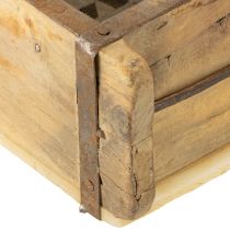 tételeket Fa kaspó tégla alakú, újrahasznosított fából, 32×15×10cm