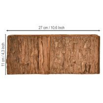 tételeket Fa virágláda fenyőkéreg mintával 27×10cm