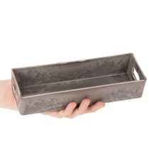 tételeket Kompakt téglalap alakú tálca, sokoldalúan felhasználható dekorációhoz és ültetéshez, 23 cm