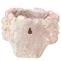 tételeket Növényfejű virágcserép akasztható betonhoz rózsaszín, H13cm