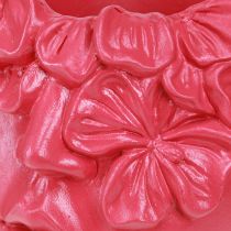 tételeket Plant Head Polyresin Bust Planter Pink 13,5×13×14cm