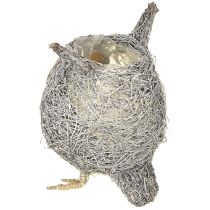tételeket Növénykosár bagoly szőlő fehér mosott Ø14cm
