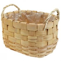 tételeket Növénykosaras cachepot fogantyúkkal, természet 22/27/33cm 3 db-os készlet