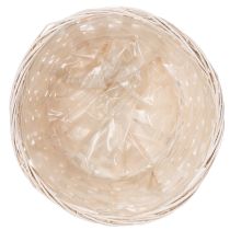tételeket Szőtt kosár, mint stílusos virágdekoráció a nappaliba. Húsvéti kosár, 23 cm, 6 darabos.
