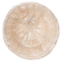 tételeket Fonott kosár dekoráció sokoldalú lakberendezéshez, 20 cm, 8 darab