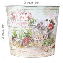 tételeket Kerek fém virágcserép Fresh Garden M21cm