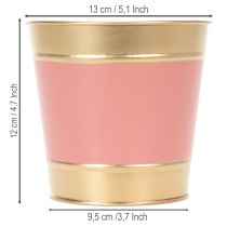 tételeket Fém kaspó/virágcserép/ültető, Ø13cm M12cm, 4 darab