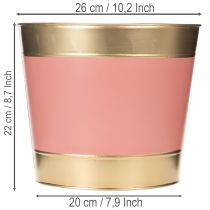 tételeket Fém kaspó/virágcserép/ültető, Ø26cm M22cm, 4 darab
