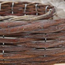 tételeket Ültetőgyűrű, ültetőtál, fa, natúr szürke, Ø30/35cm, 2 db-os szett.