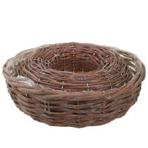 tételeket Ültetőgyűrű, ültetőtál, fa, natúr szürke, Ø30/35cm, 2 db-os szett.