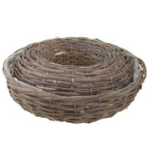 tételeket Fa rattan növénykarikák, natúr szürke, Ø40/45cm, 2 db-os szett.
