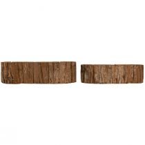 tételeket Növénytál ovális natúr kéreg 30,5×15cm / 24×11cm 2 db-os készlet
