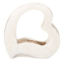 tételeket Szív alakú dekoráció ültetéshez és virágdíszekhez, nyitott kialakítás, modern szív alakú, 19 cm