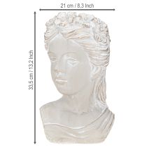 tételeket Női cserepes szobor öntött kőből antik megjelenés 21×17,5×33,5 cm