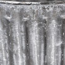 tételeket Fém kaspó, díszes kaspó fülekkel, virágcserép, kaspó Ø16.5cm