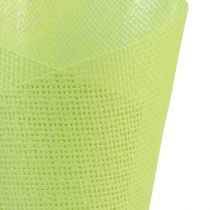 tételeket Cserepes szőtt ültetőpapír zöld, sárga, lila Ø7cm H13cm 12db