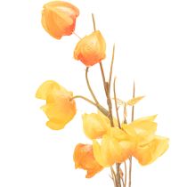 tételeket Mű kínai lámpás növény, Physalis ág virágokkal, 95cm